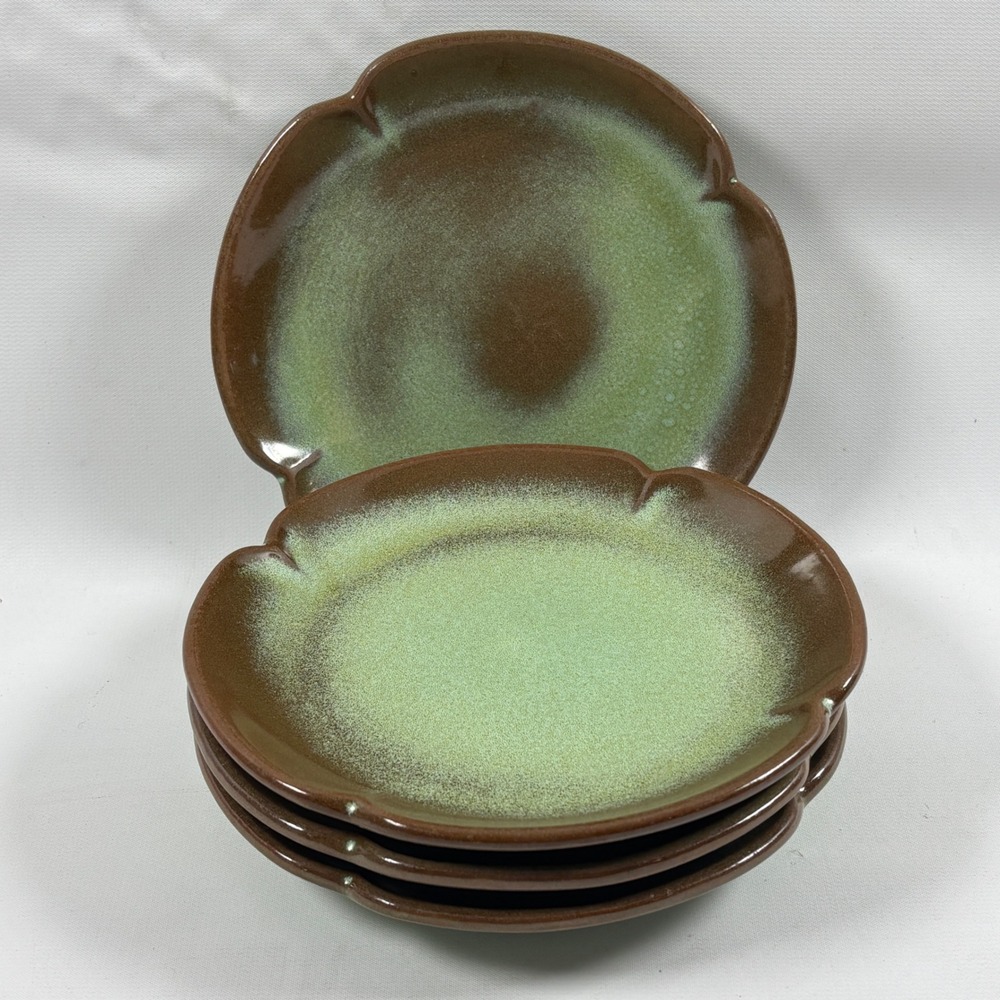 Frankoma 5GS Plainsman Prairie Green Bread and Butter Plate Set of 4 Dessert App